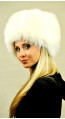 White fox fur hat